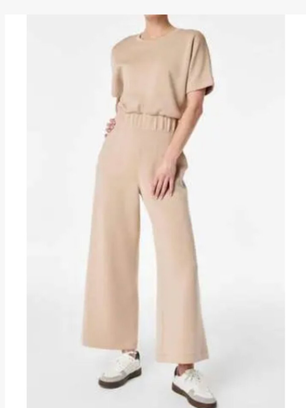 SPANX Air Essentials Crop Wide Leg Athleisure Jumpsuit size Medium